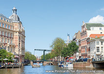 Ansichtkaart grachten van Amsterdam - Aluminium brug (C042) Ansichtkaart grachten van Amsterdam - Aluminium brug (C042)