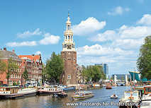 ansichtkaart Amsterdamse grachten met Montelbaanstoren (C041) ansichtkaart Amsterdamse grachten met Montelbaanstoren (C041)