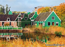 ansichtkaart koopmanswoningen in herfst (0190) ansichtkaart koopmanswoningen in herfst (0190)