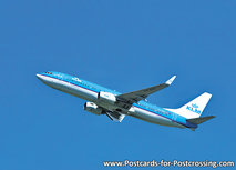 ansichtkaart KLM - Boeing 737-800 (0262) ansichtkaart KLM - Boeing 737-800 (0262)