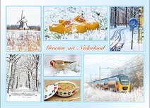ansichtkaart groeten uit Nederland winter (AH0015) ansichtkaart groeten uit Nederland winter (AH0015)