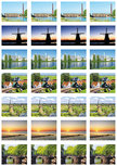 Beloningsstickers werelderfgoed - 28 stickers op een vel (SV019) Beloningsstickers werelderfgoed - 28 stickers op een vel (SV019)