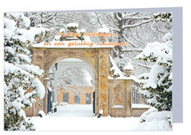 Luxe kerstkaart prettige feestdagen - dubbele kaart met envelop (K013) Luxe kerstkaart prettige feestdagen - dubbele kaart met envelop (K013)