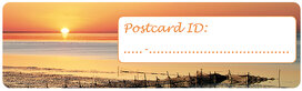 Postcrossing ID stickers | 6x Waddenzee