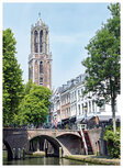 Ansichtkaarten Utrecht | Ansichtkaart Utrechtse gracht met Domtoren Ansichtkaarten Utrecht | Ansichtkaart Utrechtse gracht met Domtoren
