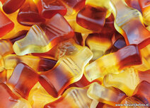 Snoepkaarten |  ansichtkaart cola flesjes Snoepkaarten |  ansichtkaart cola flesjes