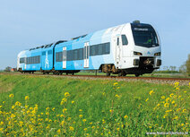 Trein kaarten |  Arriva trein met bloemen ansichtkaart Trein kaarten |  Arriva trein met bloemen ansichtkaart