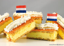 Eten en drinken kaarten | Ansichtkaart oranje tompoucen Eten en drinken kaarten | Ansichtkaart oranje tompoucen