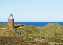 Vuurtoren kaarten | ansichtkaart vuurtoren Rotes Kliff - Sylt