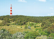 Vuurtoren kaarten | ansichtkaart vuurtoren Bornrif Ameland