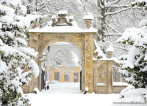 Winter kaarten | poort Borg Nienoord ansichtkaart