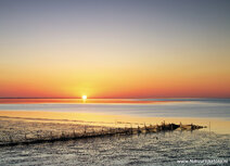 ansichtkaart zonsopkomst Waddenzee ansichtkaart zonsopkomst Waddenzee
