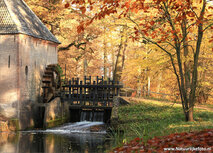 Watermolen kaarten | ansichtkaart watermolen Hackfort in de herfst Watermolen kaarten | ansichtkaart watermolen Hackfort in de herfst
