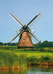 ansichtkaart molen de Bullemolen - Lekkum