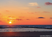 Ansichtkaart zonsondergang Noordzee