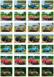Beloningsstickers oude auto's