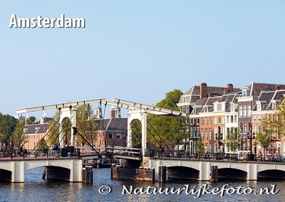 ansichtkaarten Amsterdam Magere brug - Amsterdam postcards Skinny bridge, Postkarten Amsterdam Magere Brüc