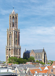 Ansichtkaart Utrecht Domtoren, postcard Utrecht Domtower, Postkarte Utrecht Domtoren