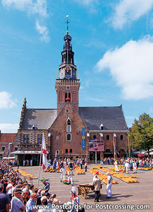 ansichtkaart Alkmaar - kaasmarkt