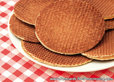 Ansichtkaart Stroopwafels, Postcard Stroopwafels, Postkarte Stroopwafels