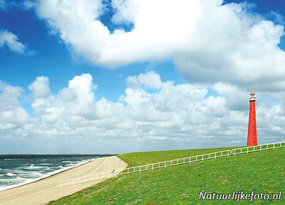 ansichtkaart vuurtoren Lange Jaap Den Helder - postcard lighthouse Lange Jaap - postkarte leuchtturm Lange Jaap