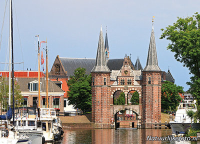 ansichtkaart Waterpoort in Sneek