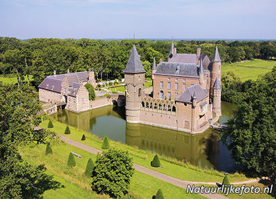 ansichtkaart kasteel Heeswijk, postcard castle Heeswijk, Postkarte Schloss Heeswijk