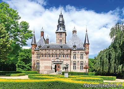 ansichtkaart kasteel Wijchen, postcard castle Wijchen, Postkarte Schloss Wijchen
