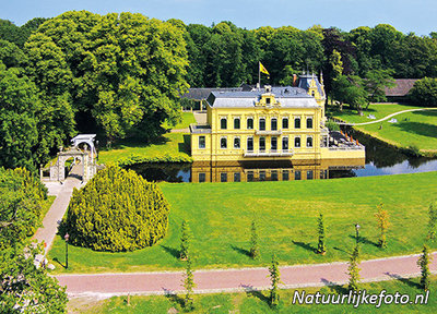 ansichtkaart kasteel Borg Nienoord Leek, postcard castle Nienoord Leek, Postkarte Schloss Nienoord Leek