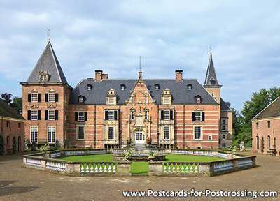 ansichtkaart kasteel Twickel in Delden, postcard castle Twickel, Postkarte Schloss Twickel