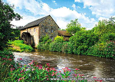 Ansichtkaart Volmolen Epen, Postcard watermill Epen, Postkarte Wassermühle Epen