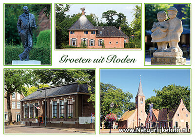 Ansichtkaart Roden - prachtige postkaart van de omgeving van Roden