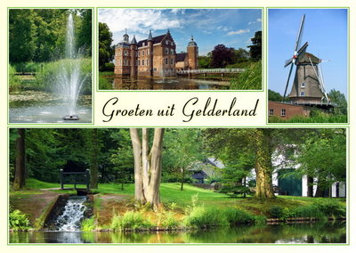 Ansichtkaart Gelderland, Postcard Gelderland, Postkarte Gelderland