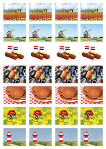Nederland stickervel voor Postcrossing