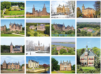 Kaartenset van kastelen - Castle postcard set - Postkarten SetSchlosser und Burgen 
