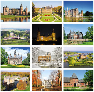 Kastelen kaartenset - postcardset castles - Schlosser und Burgen Postkarten Set