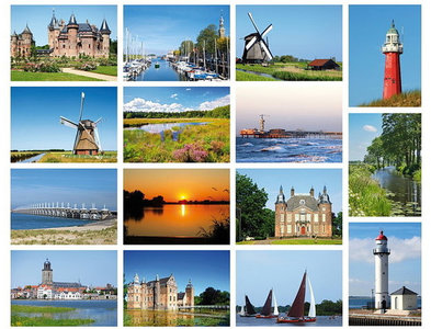 Ansichtkaarten set Nederland