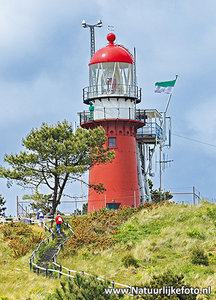 Ansichtkaart vuurtoren Vlieland, Leuchtturm Postkarte Vlieland