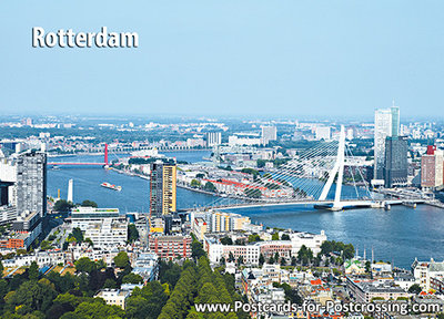 Ansichtkaart Rotterdam Skyline - Postkaart Rotterdam - Ansichtkaarten Rotterdam