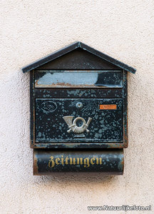 ansichtkaart Duitse brievenbus