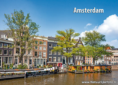 ansichtkaart Amsterdamse gracht - werelderfgoed