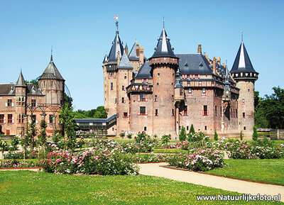 ansichtkaart kasteel de Haar Utrecht - Haarzuilens, postcard castle de Haar, Postkarte Schloss de Haar