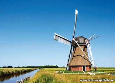 ansichtkaart molen de Dellen in Nieuw-Scheemda, mill postcard, Mühle Postkarte