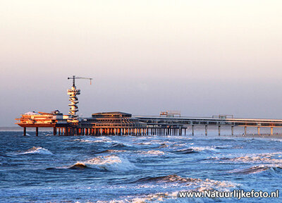 ansichtkaart pier van Scheveningen, Postcard Pier by Scheveningen, Postkarte Pier von Scheveningen