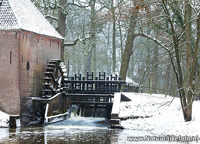 ansichtkaart watermolen Hackfort