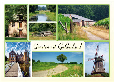 Ansichtkaart Gelderland, Postcard Gelderland, Postkarte Gelderland