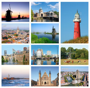 Zuid-Holland ansichtkaarten set