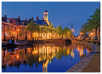 ansichtkaart oude stadhuis in Dokkum