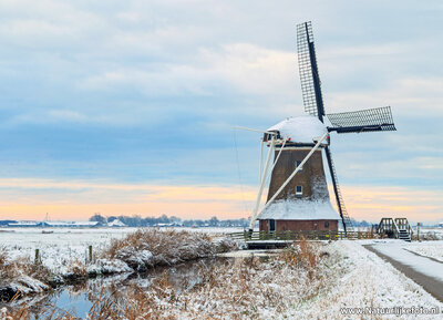 ansichtkaart Hempenserpoldermolen in Werge