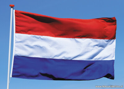 ansichtkaart Nederlandse vlag